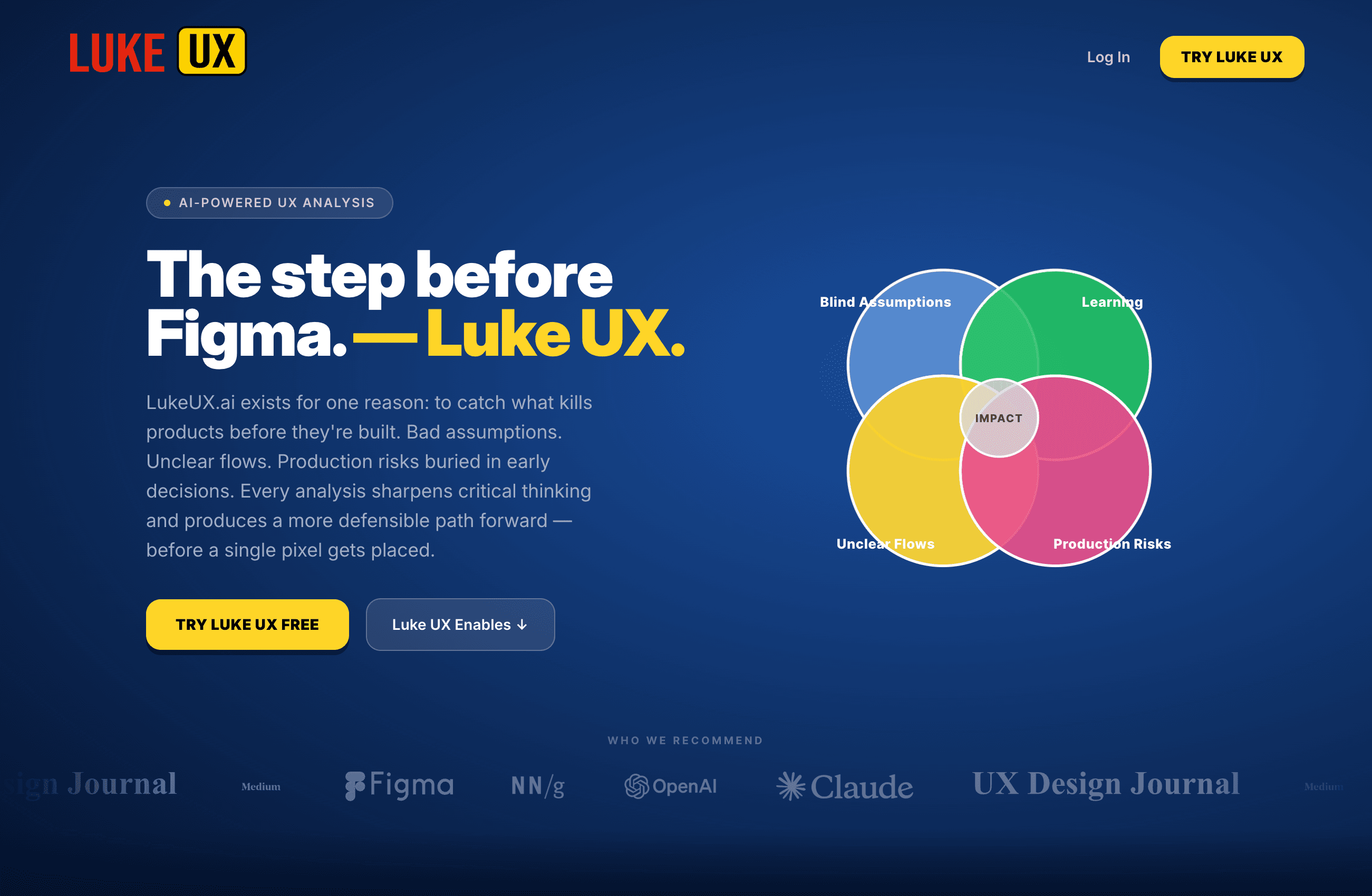 Luke UX screenshot 1
